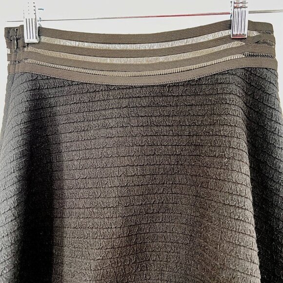 Sandro Paris Flared Mini Black Skirt Size 1 - Picture 3 of 7